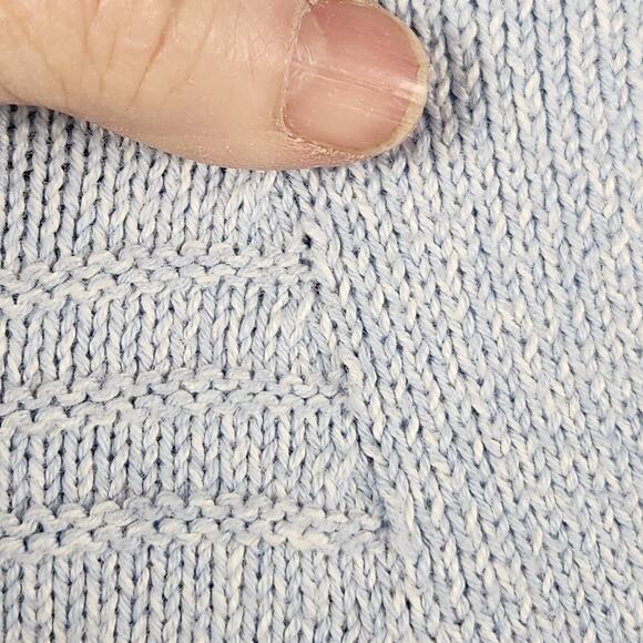 Cupcakes and Cashmere Cardigan Revolve Women’s SZ M Blue Textured Knit Buttons - Picture 7 of 13